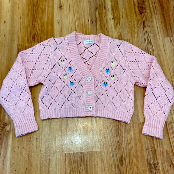 ♥️ HOST PICK ♥️ LITTLE WHITE HOUSE chunky cardigan S/M - Picture 3 of 9